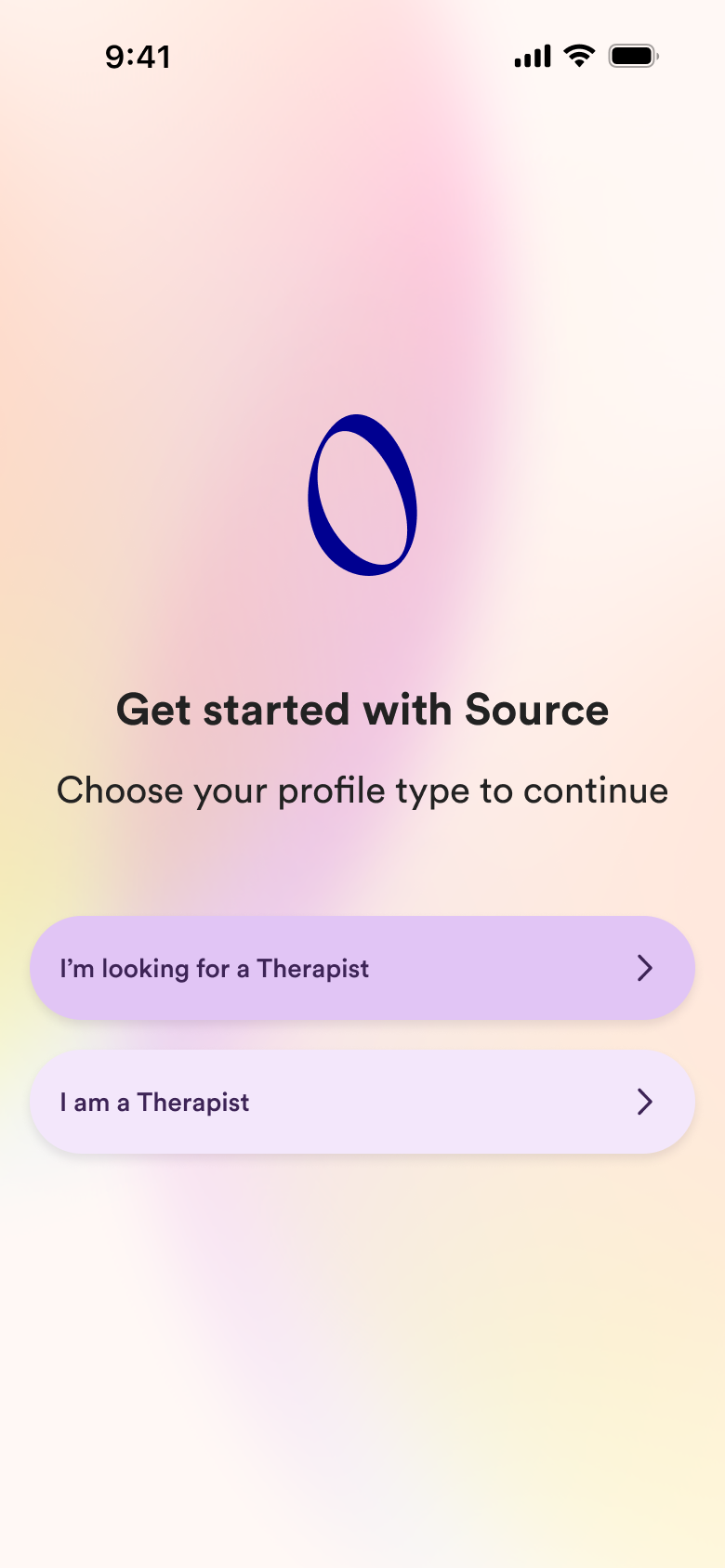 Choose your account type
